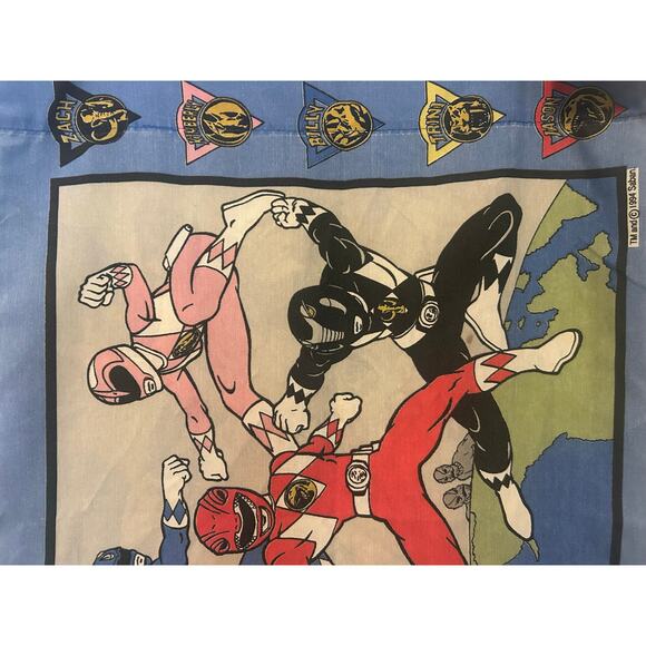 Vintage 1994 Mighty Morphin Power Rangers Pillow Case - Picture 5 of 10